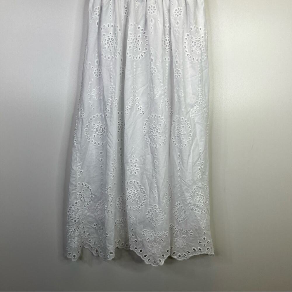 Steve Madden Harmony Eyelet Embroidered Midi dress white - S - Picture 8 of 10
